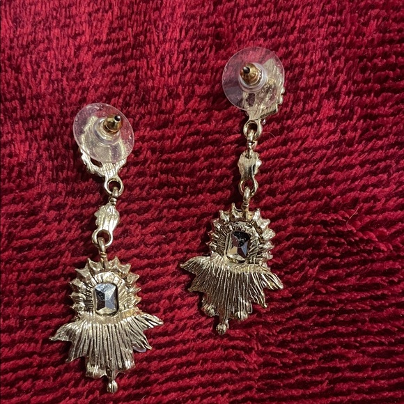 Vintage Crystal Chandelier Earrings - Picture 4 of 5